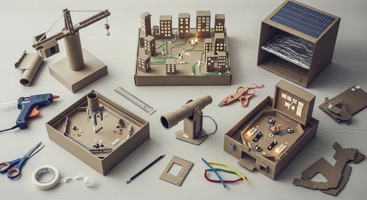 Visual Box Project 10 Fun Cardboard Box STEM Projects for Creative Learning