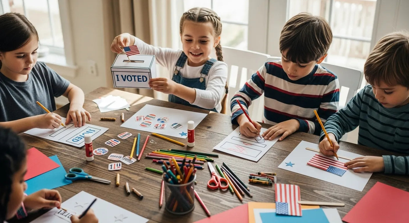 Random Kid Voting Voting Fun: Engaging Election Day Craft for Kids | I'm the Chef Too