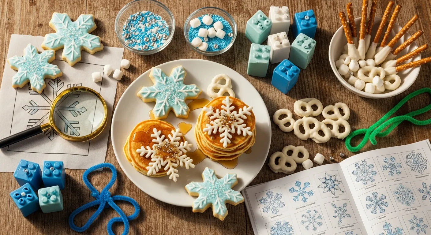 Whimsical Snowflake Snacks for Kids & STEM Fun | I'm the Chef Too