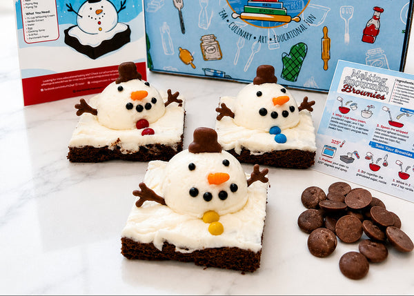 Melting Snowman Brownies