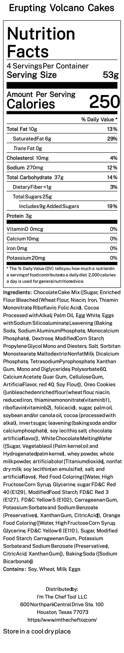 Erupting Volcano Cakes Kit-2
