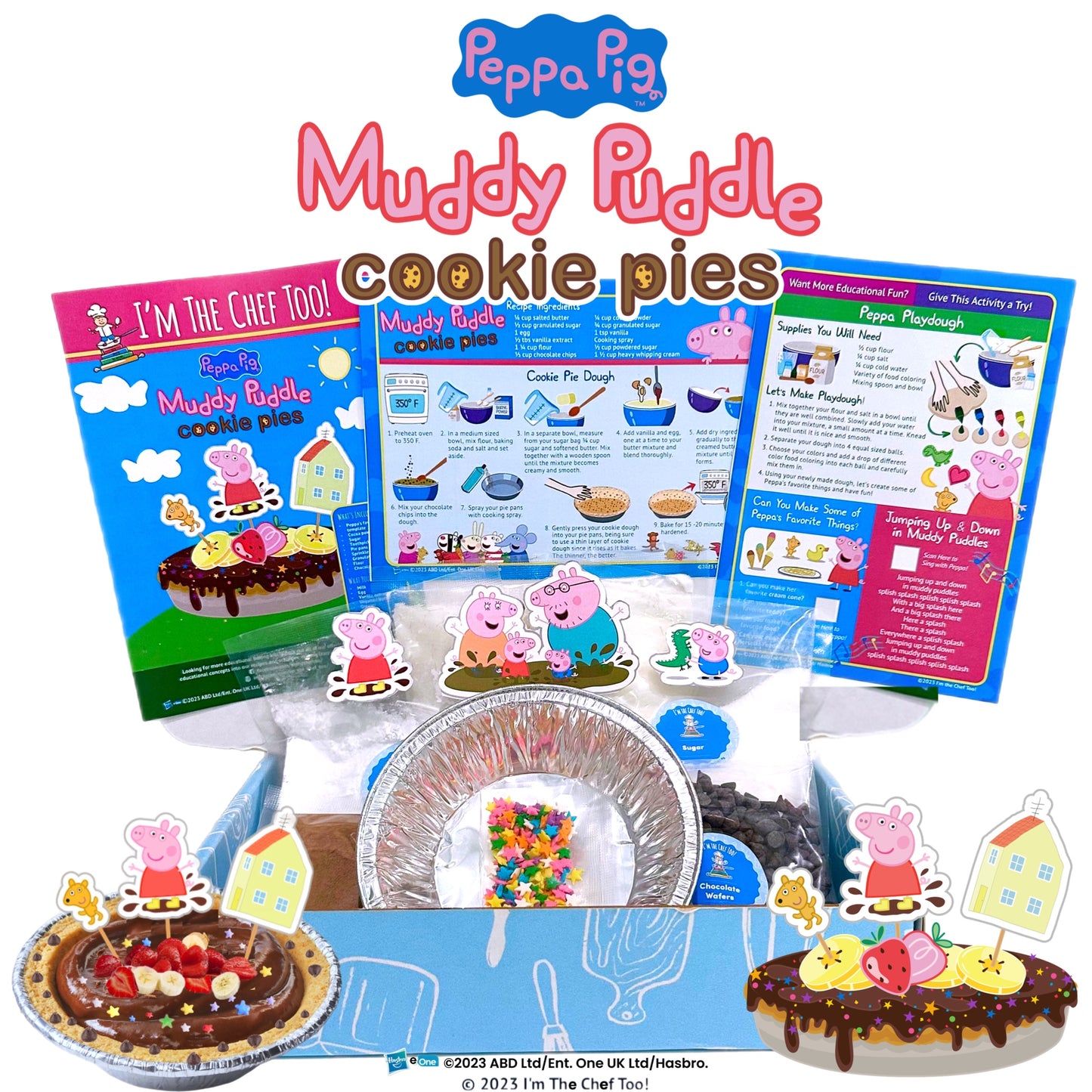 Peppa Pig Muddy Puddle Cookie Pies