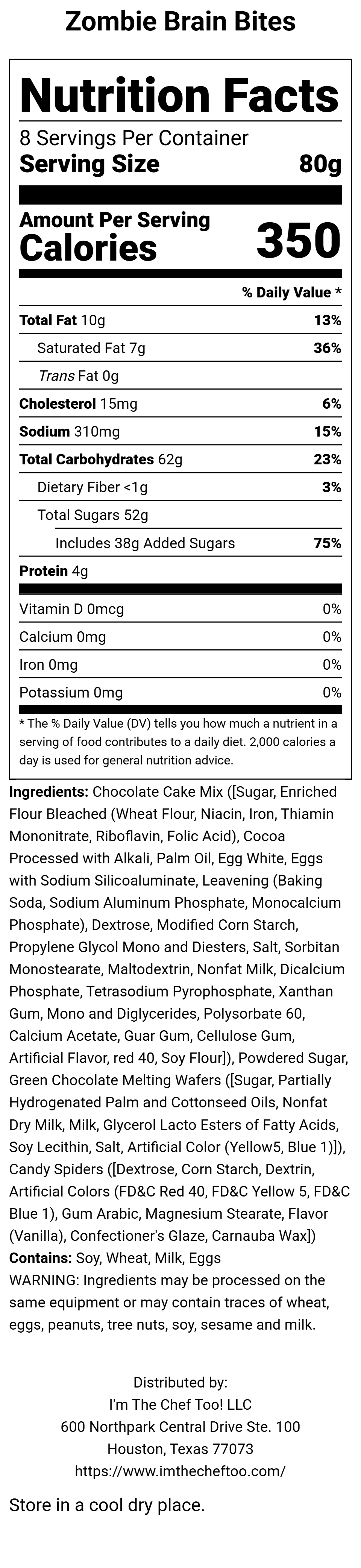 Zombie Brain Bites (Without Food)