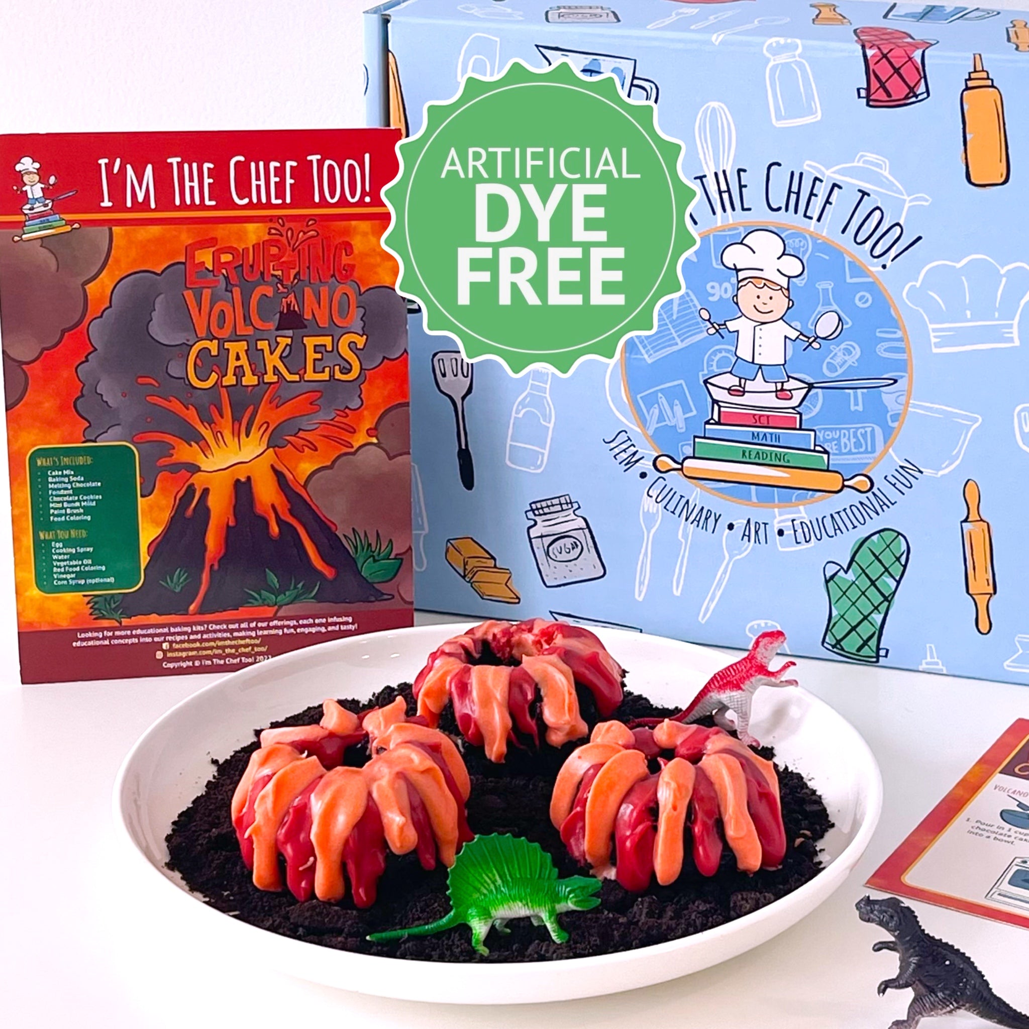 Exploding Lava Cake PREORDER Dye Free Erupting Volcano Cakes Kit