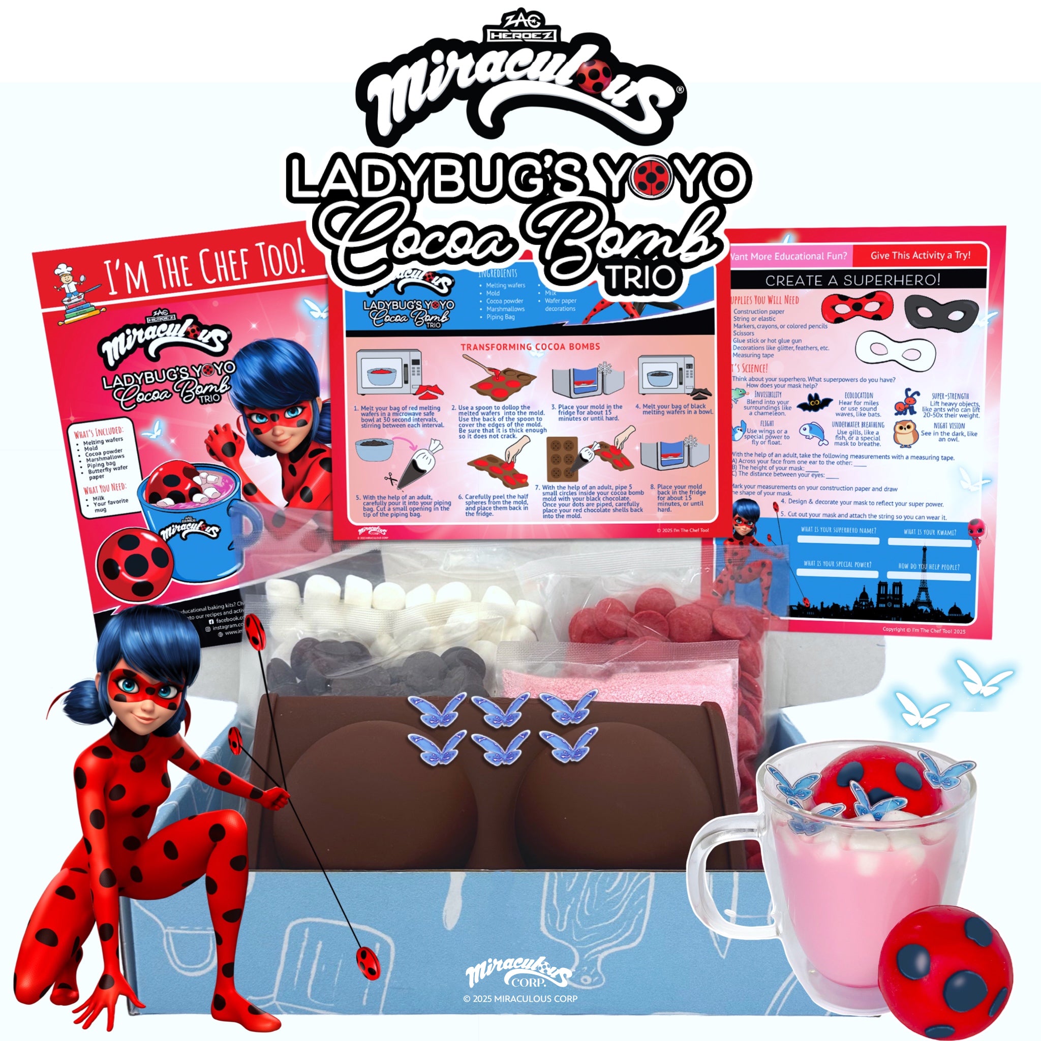 PREORDER Miraculous Ladybug's YoYo Cocoa Bomb Trio